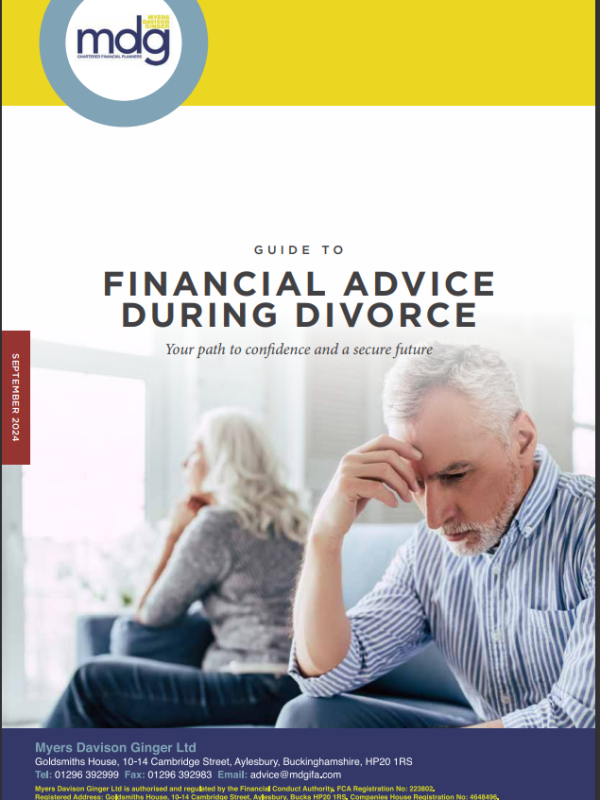 Guide to financial advice during divorce image